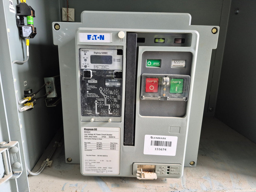 EATON CUTLER-HAMMER 3200 Amp, 3-Phase Magnum DS Circuit Breaker MDS632 