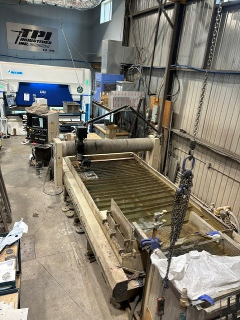 OMAX 77" x 144" CNC Waterjet Cutter 60120 w/ 40 hp Enduromax Pump, Tilt-a-jet