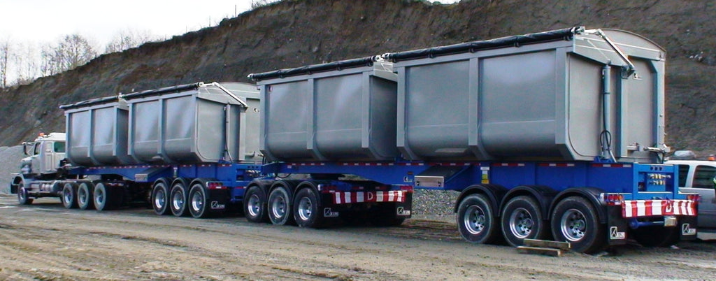 K-LINE 110 Ton Side Dump A-Train Ore Transporter 6701-5