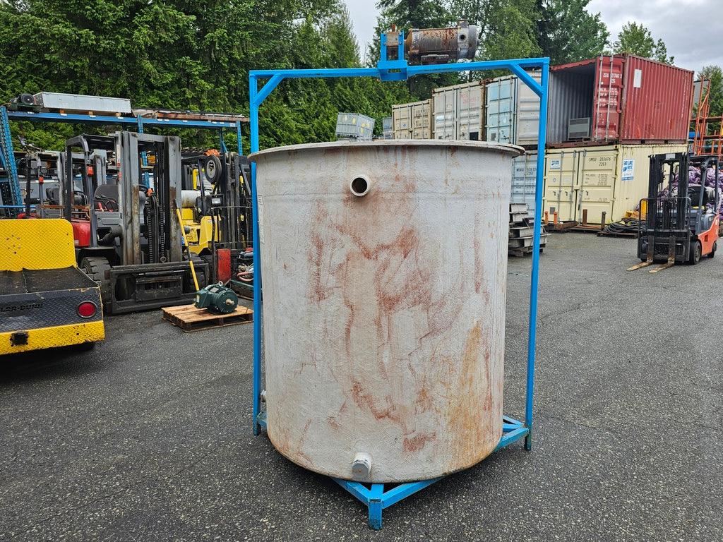 ALLANCO INTERNATIONAL Copper Sulphate Crystallizer Feed Tank with Steel Frame & Overhead Agitator Drive 600-TK-001