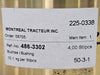 CATERPILLAR Sleeve Bearing (Bushing) 486-3302