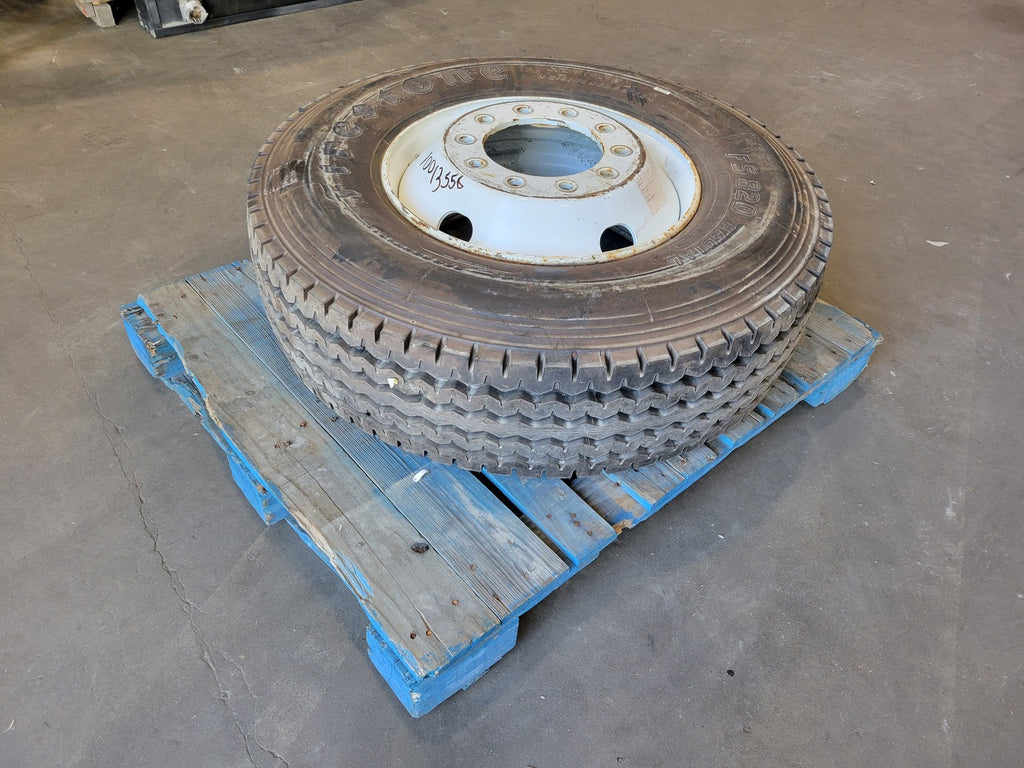 FIRESTONE Tire/Rim, 315/80R22.5, Urethane Filled Assembly 233874A