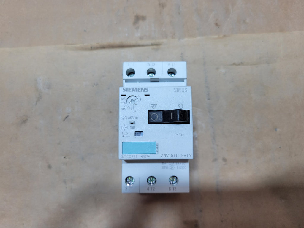 SIEMENS 10 hp Manual Motor Starter 3RV1011-1KA10