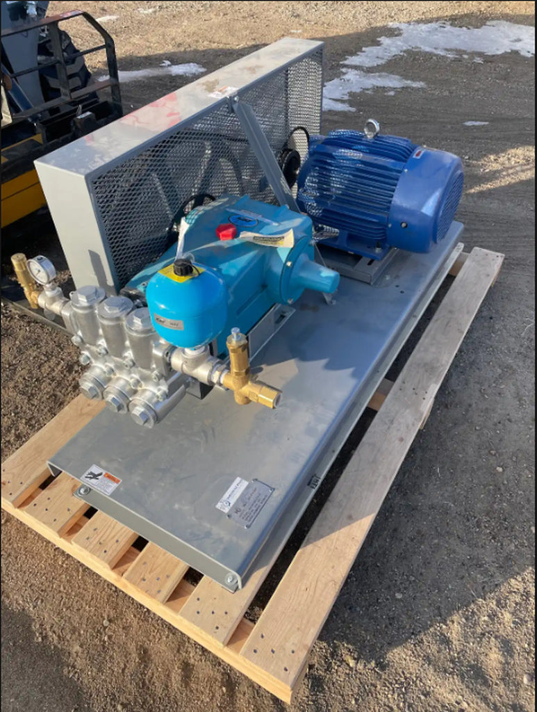 CAT PUMPS 30 HP, 47 GPM Belt-Driven Triplex Plunger Pump Skid 60AG6760.222126