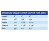 PTI Louver Single Station - 3"