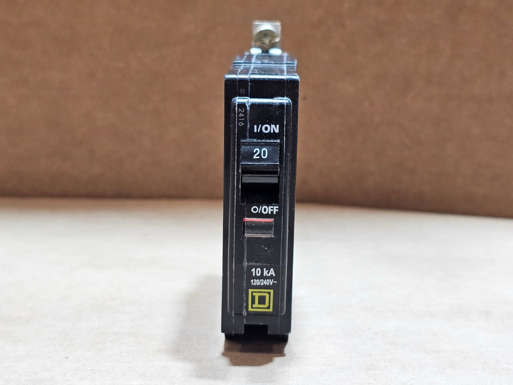 SQUARE D 20 Amp, 1 Pole, 120/240 volts Circuit Breaker QOB120