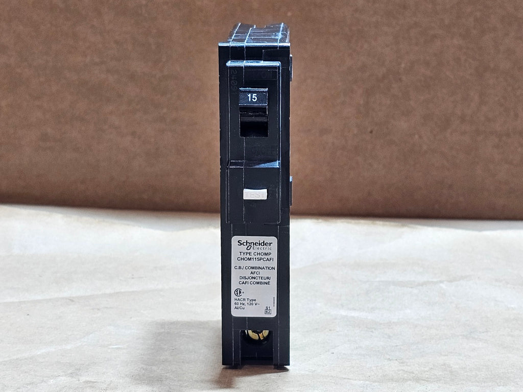SCHNEIDER ELECTRIC 15 Amp 120 Volts 1 Pole AFCI Circuit Breaker CHOM115PCAFI