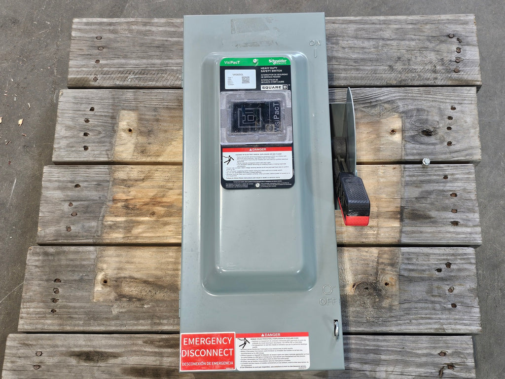 SQUARE D 100 Amp 600 Volts Fusible Heavy Duty Safety Switch VH363GL
