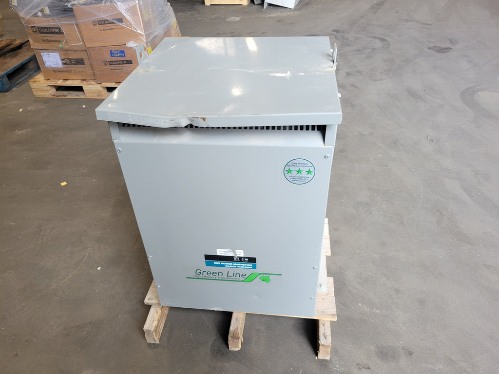 REX POWER MAGNETICS 45 kVA 3-Phase Transformer Pri 600V, Sec 208Y/120V, BA45J-M/K13/S1/T115/X/Z3