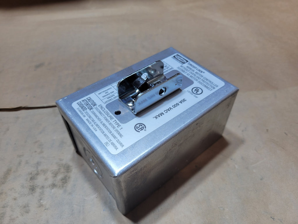 HUBBELL 30 Amp 600 Volts 3 Pole Manual Motor Disconnect HBL1379