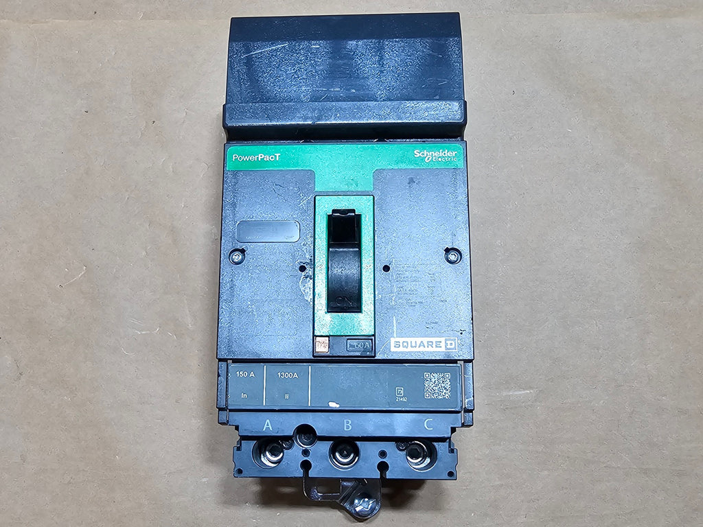 SQUARE D 150 Amp, 3 Pole, 600 Volt Circuit Breaker HLA36150