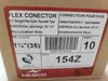 NESCO 1-1/4" Straight Flex Squeeze Connector 154Z (Box of 10)