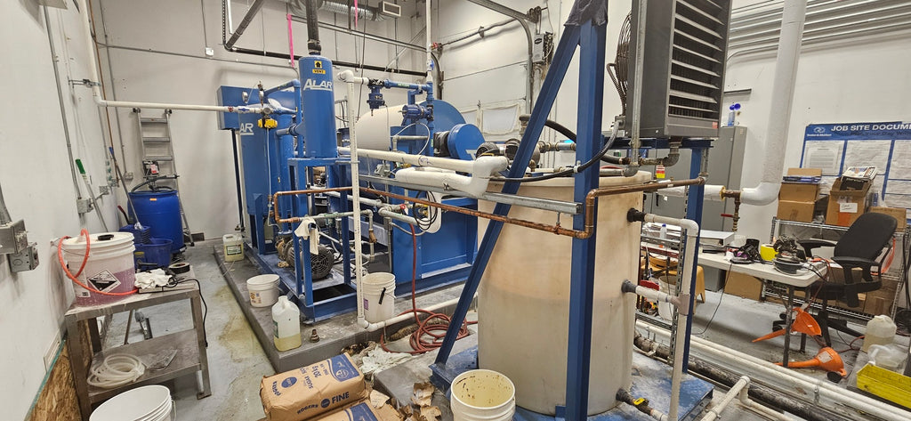 Wastewater Treatment Plant, 25 m3/day with MBR, RO & Alar Rotary Vacuum Drum Filter