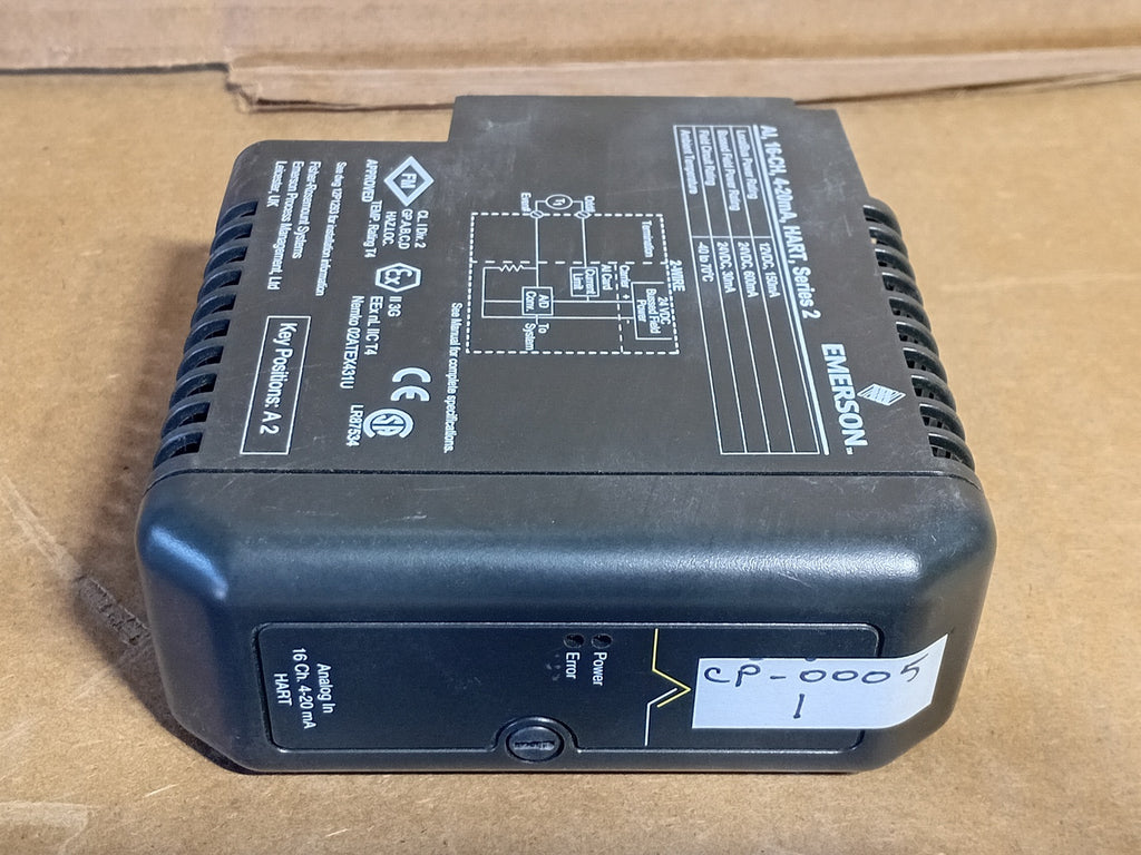 FISHER-ROSEMOUNT SYSTEMS 16 Channel, 4-20 mA HART Analog Input Card KJ3223X1-BA1, 12P2871X012