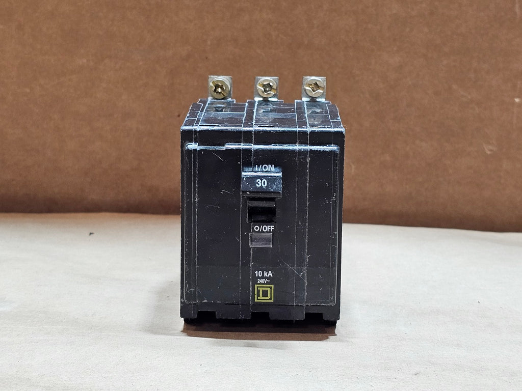 SQUARE D 30 Amp 240 Volts 3 Pole Circuit Breaker QOB330