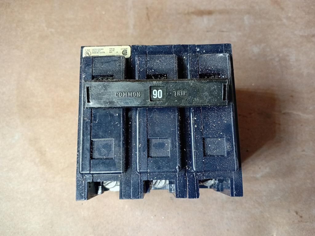 CUTLER-HAMMER 90 Amp, 3 Pole, 240 Volts Circuit Breaker BAB3090H