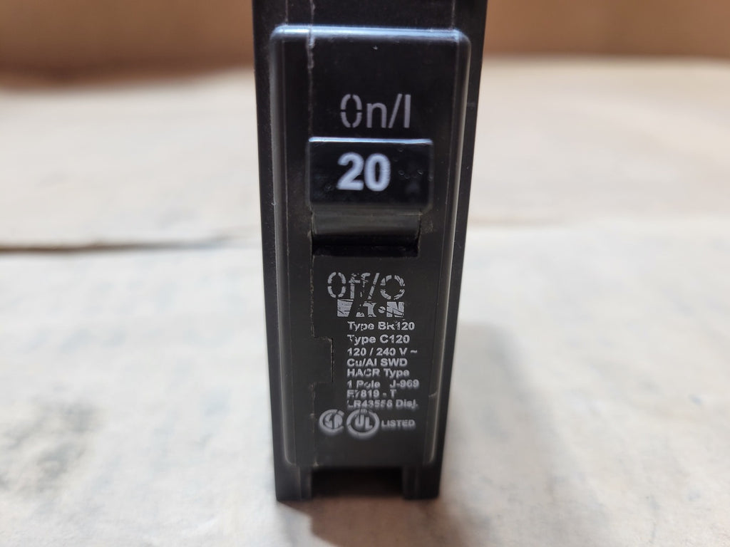 EATON 20 Amp 120/240 Volts 1 Pole Circuit Breaker BR120