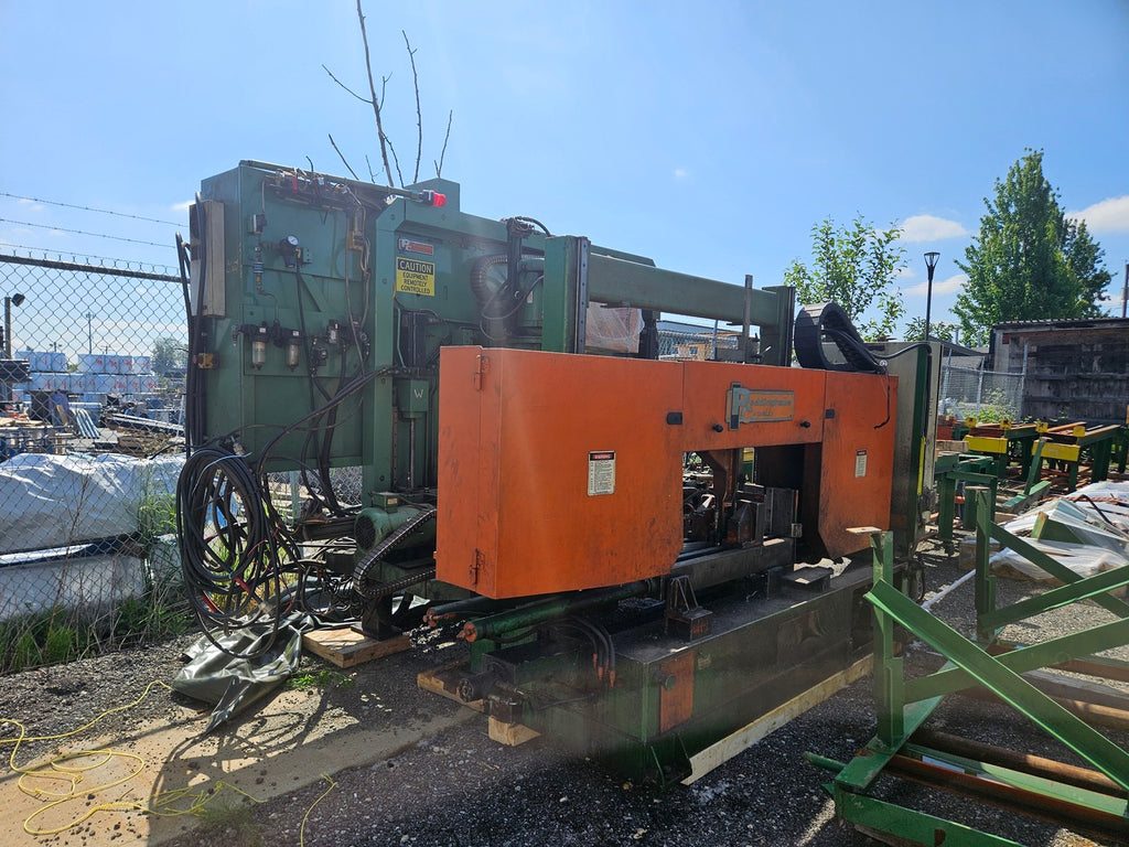 PEDDINGHAUS 30" x 16" 3 Spindle Beam Drill Line BDL 760/3A and Saw w/ Transfers 