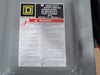SQUARE D 60 Amp 600 Volts Non-Fused Heavy Duty Safety Switch CHU362AWK