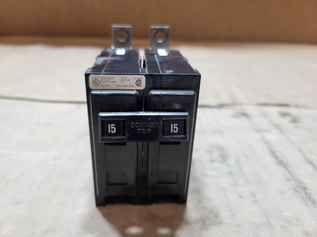 CUTLER-HAMMER BA215 15A 2-Pole 120/240V Type BA Bolt-On Circuit Breaker