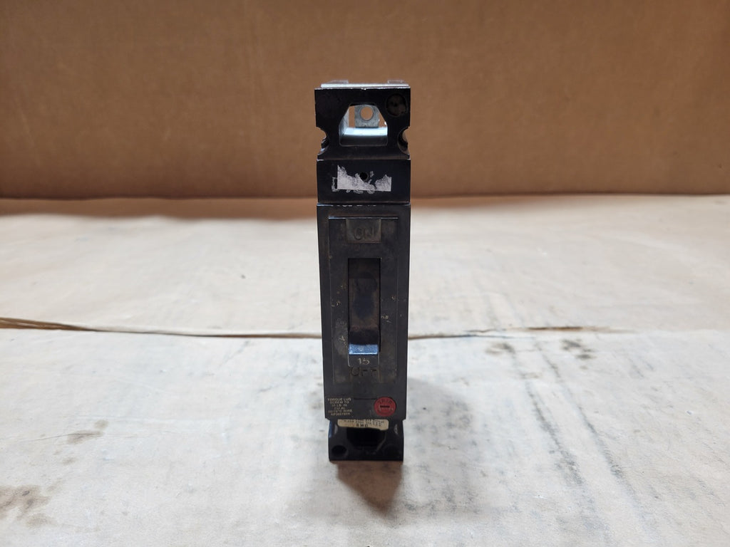 GENERAL ELECTRIC TED113015 15A 1-Pole Bolt-On Thermal Magnetic Circuit Breaker 277VAC