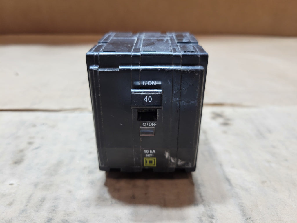 SQUARE D QO340 40A 3-Pole 120/240V Plug-In Circuit Breaker 10kA