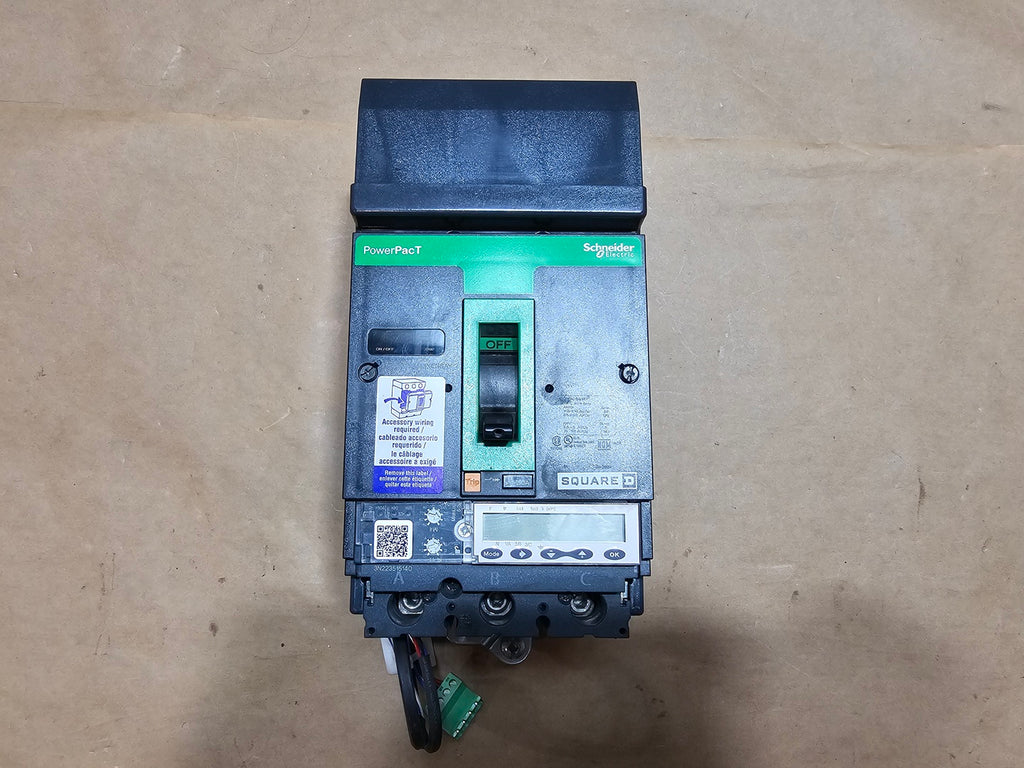 SCHNEIDER ELECTRIC PowerPact HG150 HGA36150U43XENSAY 150A 3-Pole 600V Molded Case Circuit Breaker with MicroLogic Trip Unit