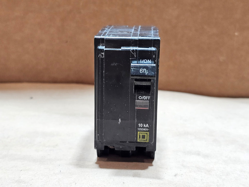 SQUARE D 60 Amp, 2-Pole, 120/240 Volts Bolt-On Circuit Breaker QOB260
