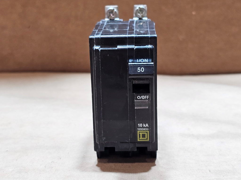 SQUARE D 50 Amp, 2 Pole, 120/240 Volts Circuit Breaker QOB250