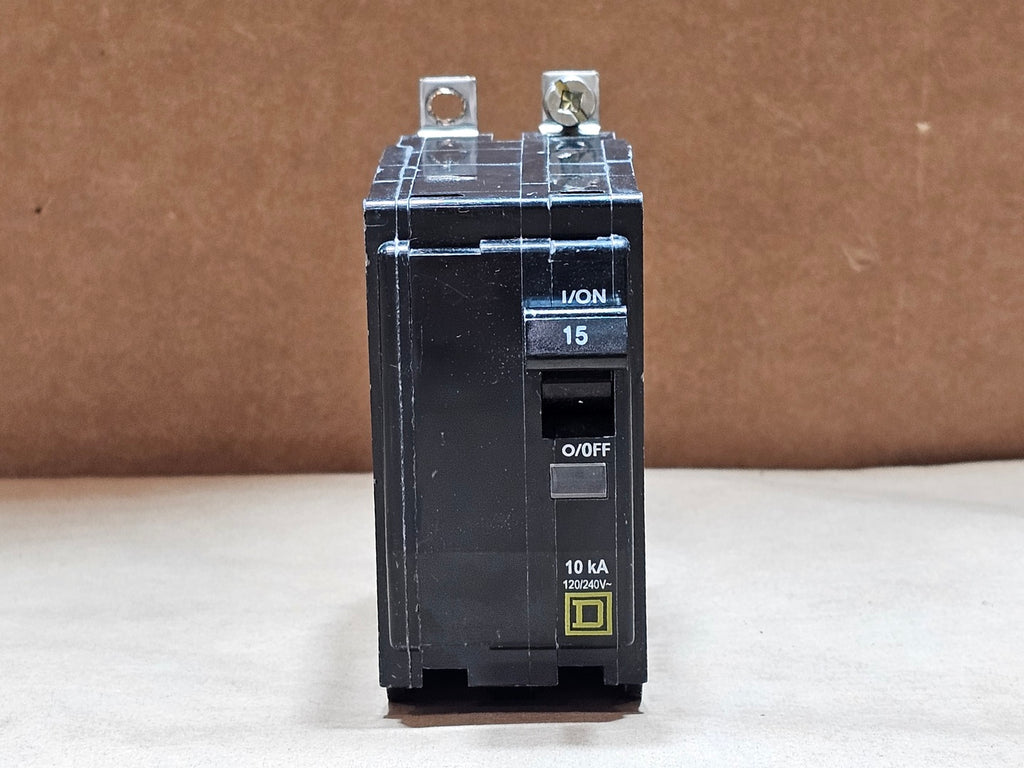 SQUARE D 15 Amp, 2-Pole, 120/240 Volts Circuit Breaker QOB215