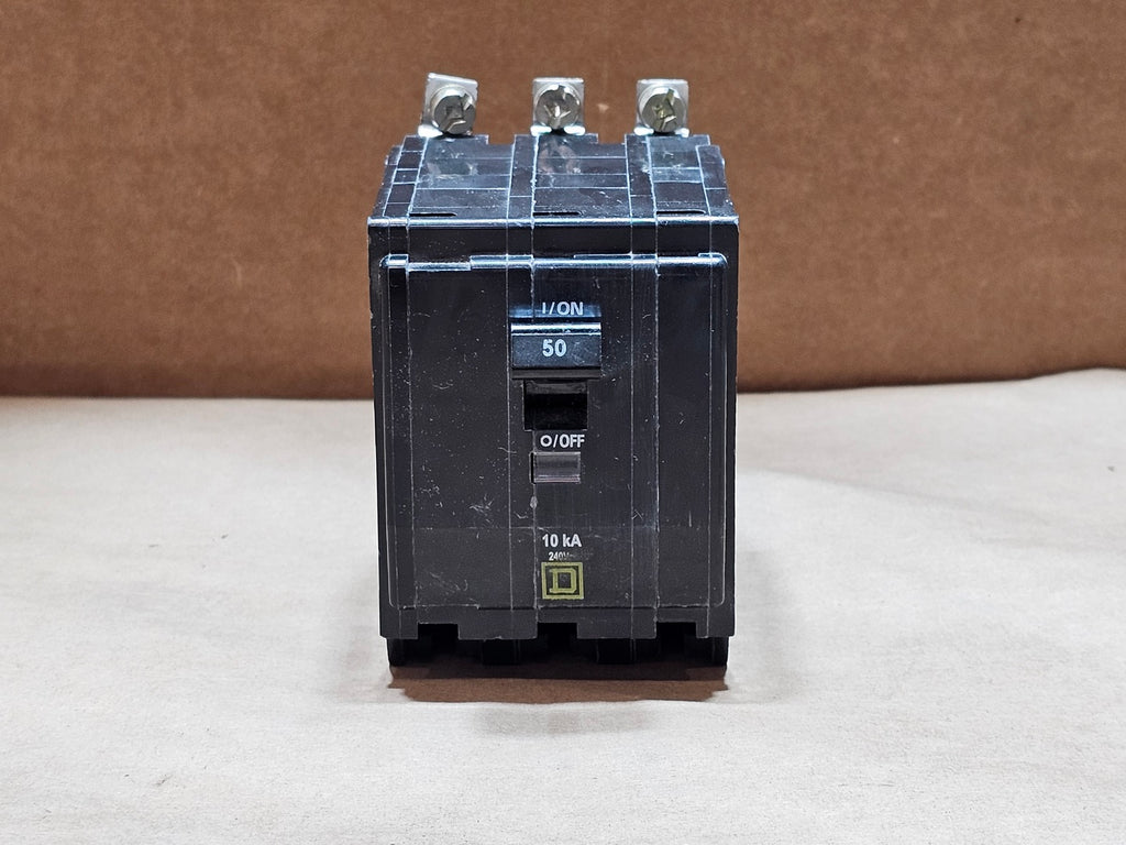 SQUARE D 50 Amp, 3-Pole, 240 volts Circuit Breaker QOB350