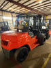 TOYOTA 7FGU70 LP Forklift | 15,500 lb Capacity | 3-Stage 172" Mast | Side Shift | 3,373 Hours | New Solid Pneumatic Tires