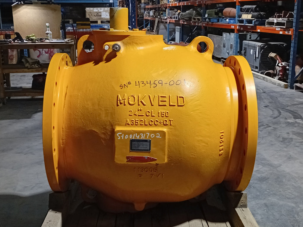 MOKVELD 24" Class 150 Axial-Flow Control Valve, ASTM A352 LCC, Type RZD-REVX