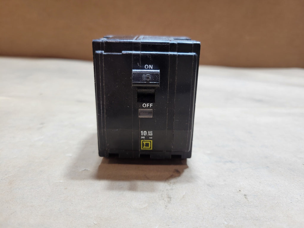 SQUARE D 15 Amp, 3 Pole, 240 Volts Plug-in Circuit Breaker QO315