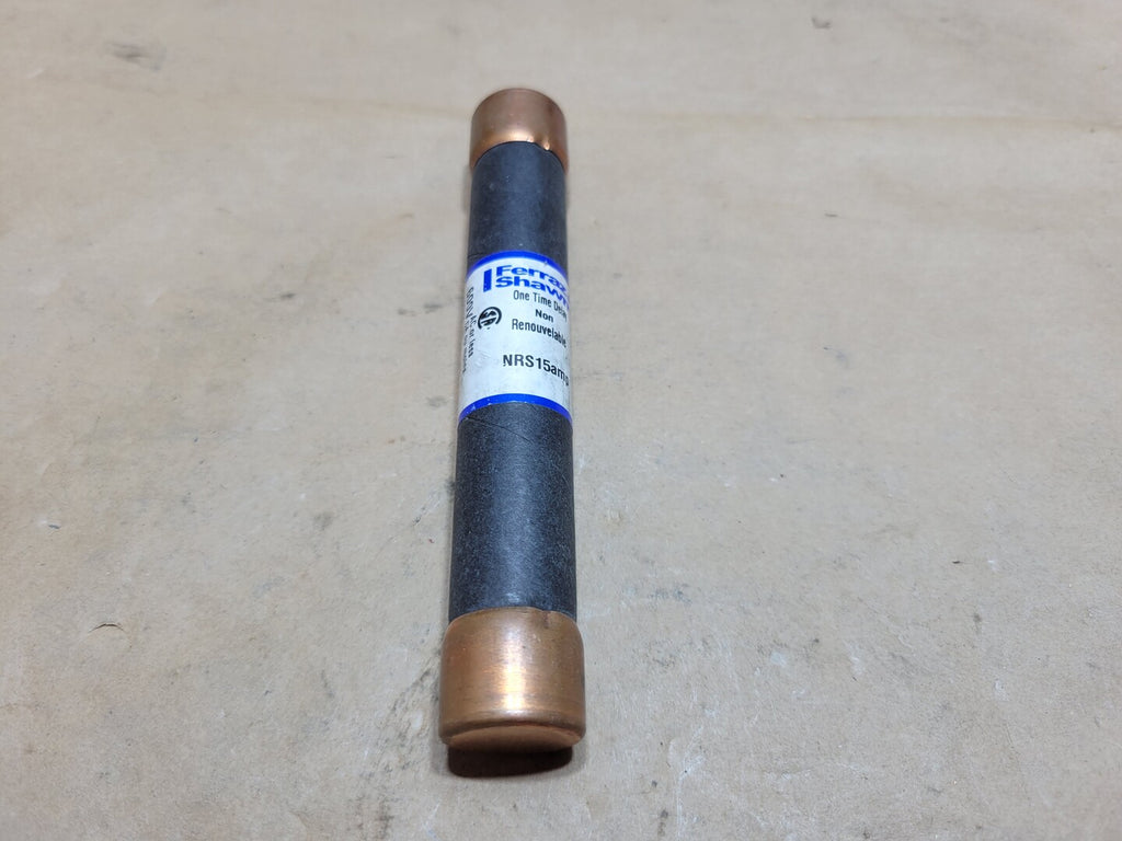 FERRAZ SHAWMUT 15A 600VAC Non-Time-Delay Class H One-Time Fuse NRS15
