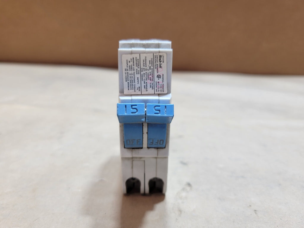 FEDERAL PIONEER Stab-Lok 2-Pole 15A 120/240V Plug-In Circuit Breaker NC0215