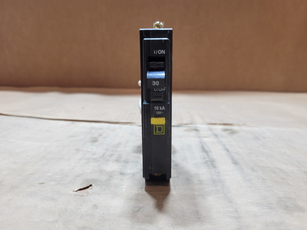 SQUARE D 30 Amp, 1 Pole, 120 Volts GFCI Circuit Breaker QOB130GFI 