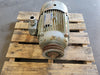 HYUNDAI HJS215SR235 10 HP 230/460V 3-Phase TEFC Inverter Duty AC Motor 1765 RPM 215T Frame w/ Double-Groove V-Belt Pulley