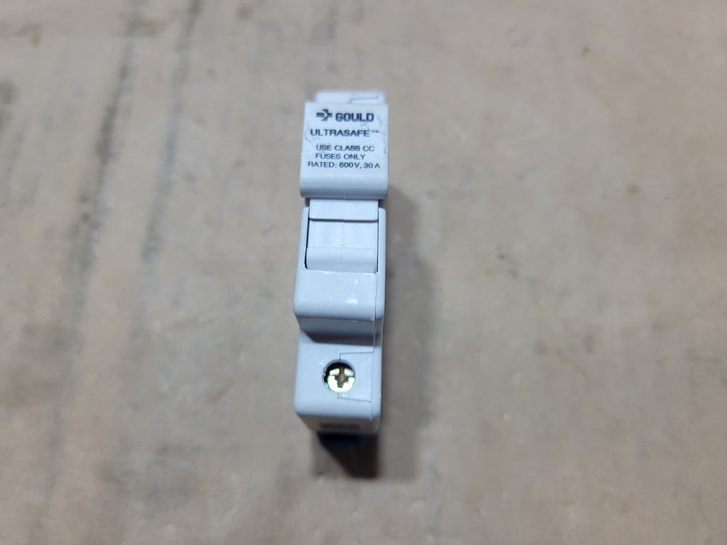 GOULD UltraSafe 30A 600V Class CC Single-Pole DIN-Rail Fuse Holder USCC1