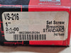 BROWNING VS-216 1" Bore Mounted Insert Ball Bearing Set Screw Lock Double Sealed