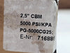 ACCUTEK PG-5000CG25 2.5" Pressure Gauge 0-5000 PSI / 0-35000 kPa Bottom Mount
