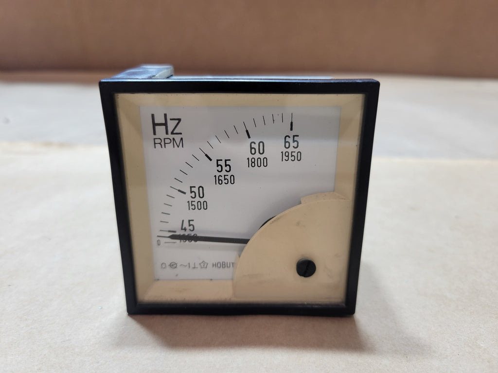 HOBUT 110V Analog Frequency RPM Panel Meter 45-65Hz 1350-1950 RPM D72HZ