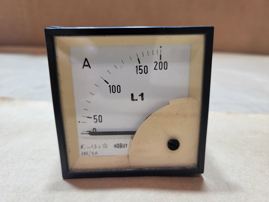 HOBUT 0-200A Analog AC Ammeter 200/5A CT, 72mm Panel Meter, D72SD