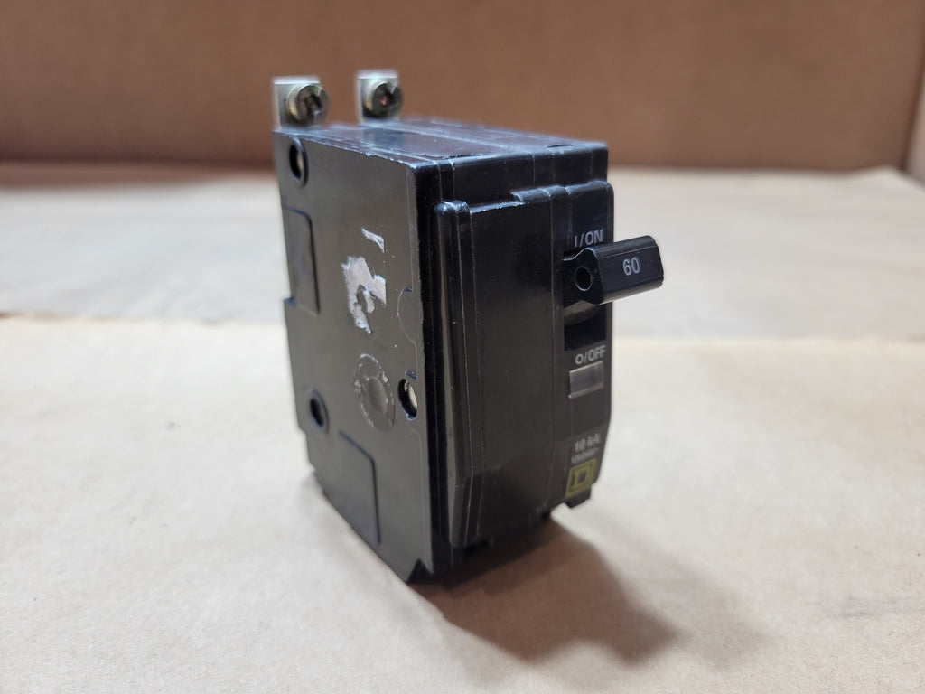 SQUARE D 60 Amp, 2-Pole, 120/240 Volts Bolt-On Circuit Breaker QOB260