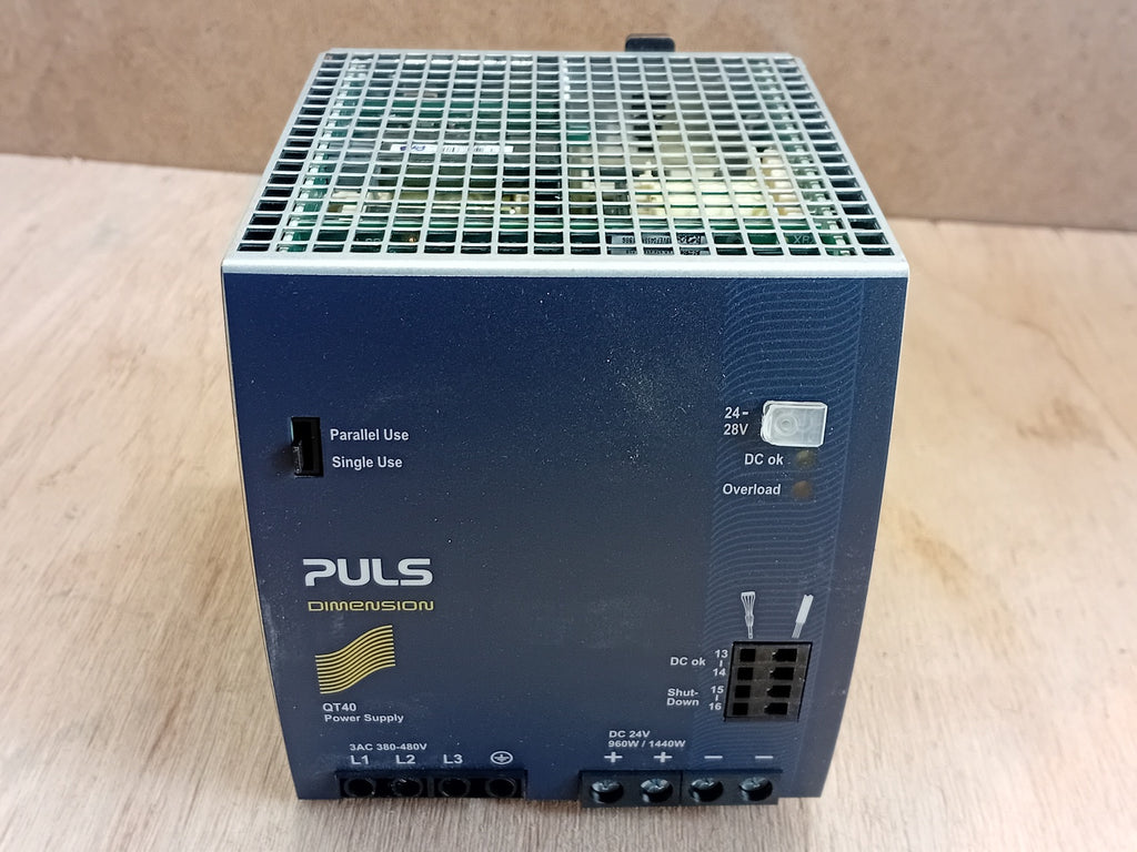 PULS DIMENSION 3-Phase DIN-Rail Power Supply 24VDC 40A 960W, QT40.241, BG00212925