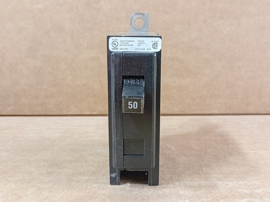 CUTLER-HAMMER 50 Amp, 1 Pole, 120/240 volts Circuit Breaker BA150