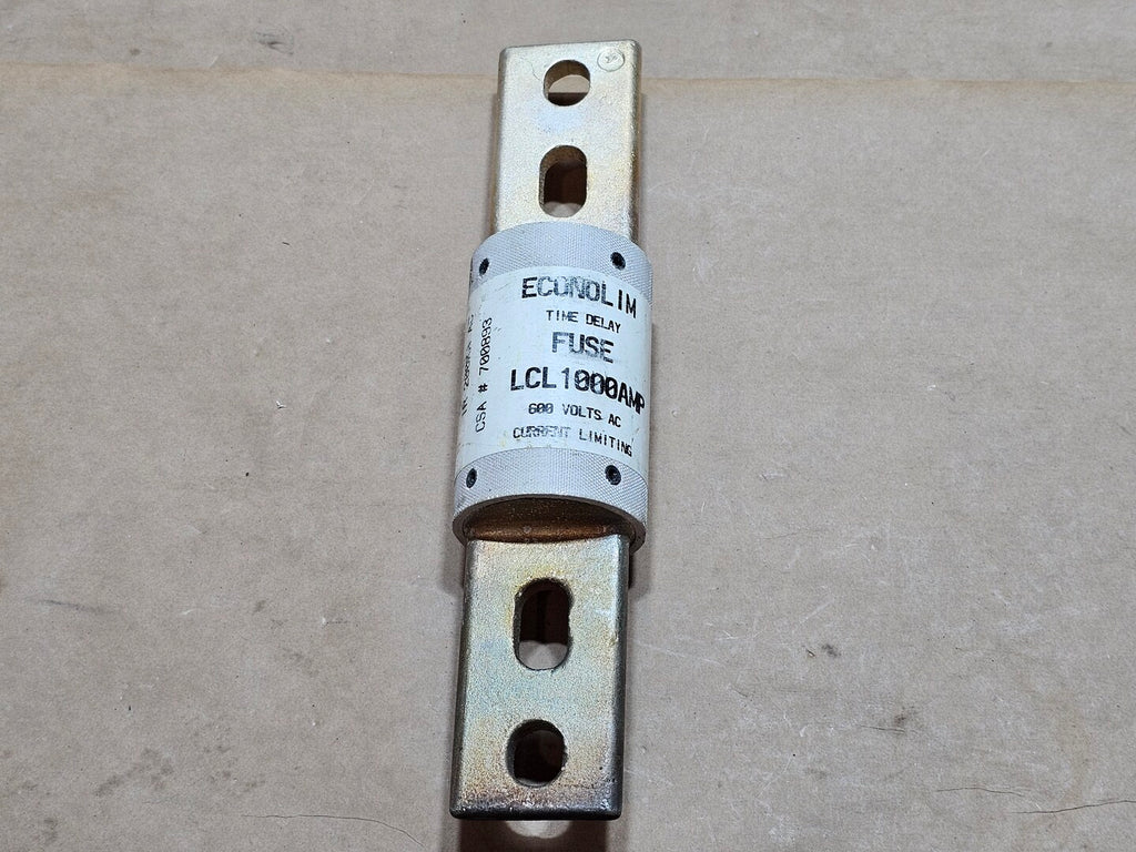 ECONOLIM LCL1000AMP 1000A 600VAC Class L Time Delay Current Limiting Fuse