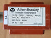 ALLEN-BRADLEY 80022-187-7 50:5A Bar-Type Current Transformer 7200V 60kV BIL MV CT