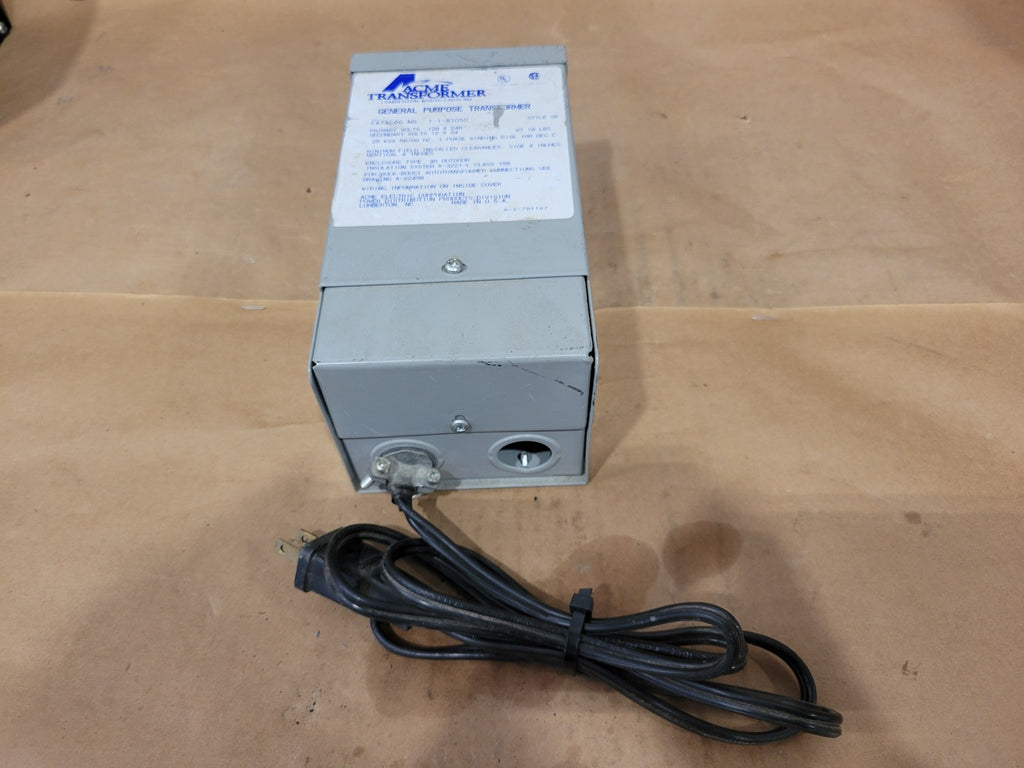 ACME ELECTRIC T-1-81050 0.25 kVA Buck-Boost Transformer 120/240V Primary 12/24V Secondary 1-Phase NEMA 3R