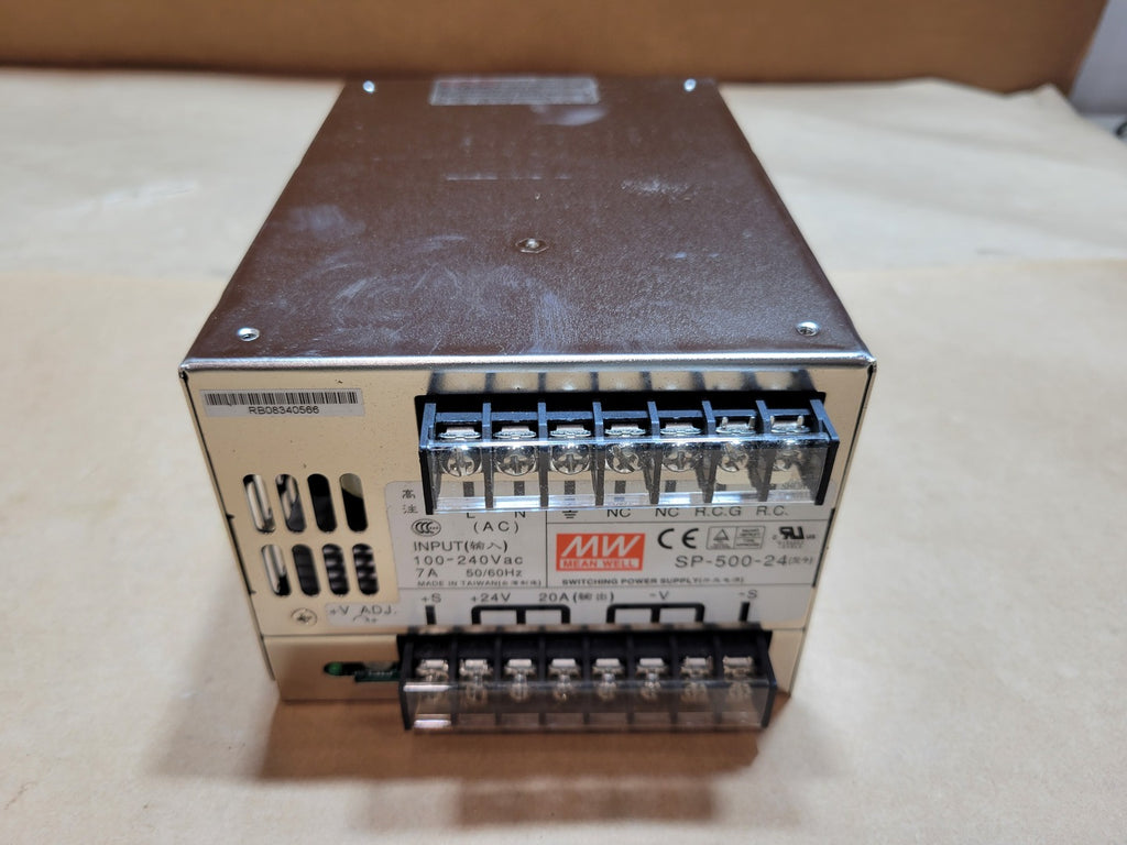 MEAN WELL SP-500-24 24VDC 20A 480W Industrial Switching Power Supply 100-240VAC Input